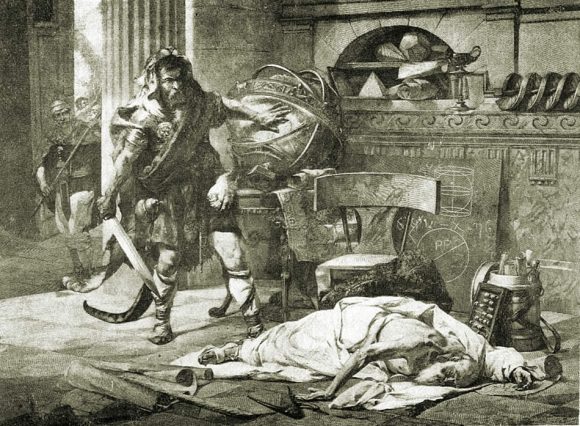 «Muerte de Arquímedes», Edouard Vimont.