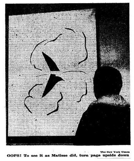 Robertson, Nan. Modern Museum Is Startled by Matisse Picture The New York Times, December 5, 1961.